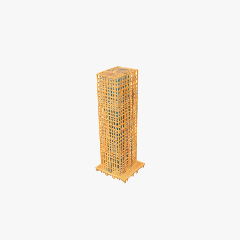 Wooden Construction Tower model pack